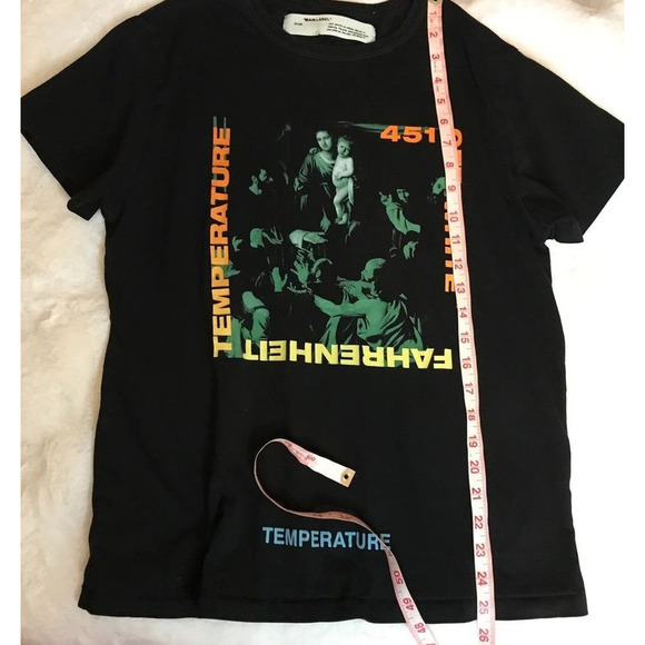 OFF WHITE c/o Virgil ABLOH 451 Fahrenheit T-shirt Medium 2013 - Picture 6 of 7